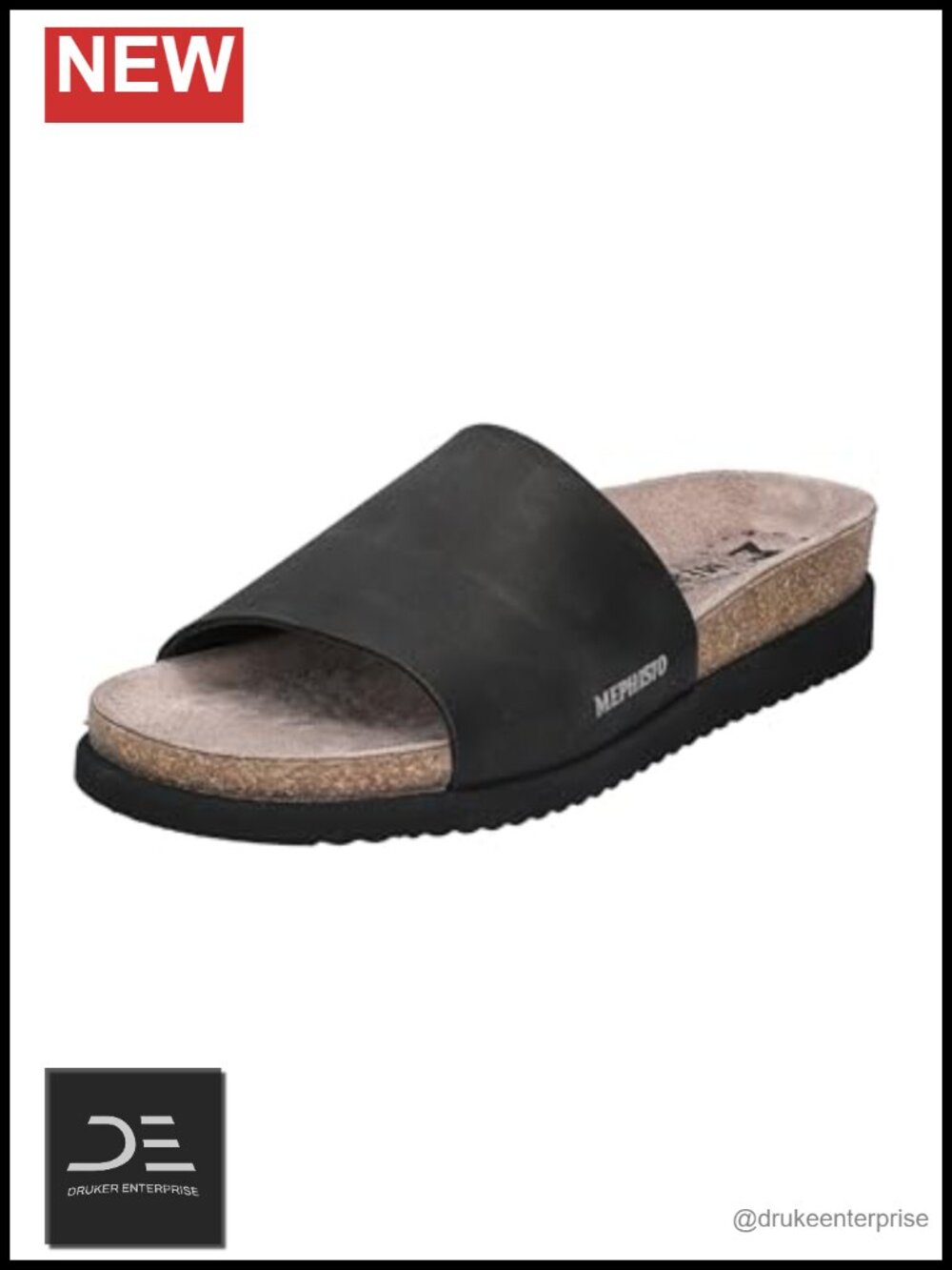 Women's Slip On Slide Sandals Nubuck Leather